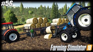 ㋡ POSTĘPOWY ROLNIK  ▶ＦＳ １９◀ Ciągnik nie daje rady z belkami