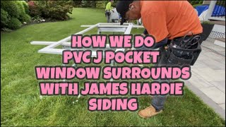 PVC window surrounds with J Pockets | How we do it with James Hardie Siding.