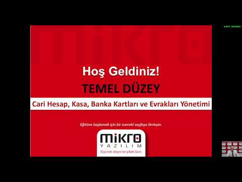 Cari Hesap, Kasa, Banka Kartları ve Evraklar Yönetimi