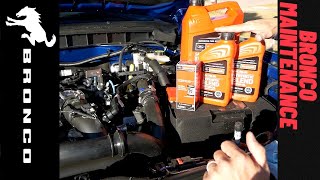 Match Highlights Ford Bronco Engine Bay and Maintenance Overview 2.7L Ecoboost