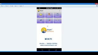 Mukti Software Mobile App To View Ledger in Android Device screenshot 2