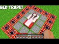 How CAN a GIRL GET OUT of THIS BED TRAPS in Minecraft ? CHALLENGE 100% TROLLING
