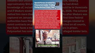 Special Forces Soldier Arrested: $400K Polymarket Insider Trading Scam