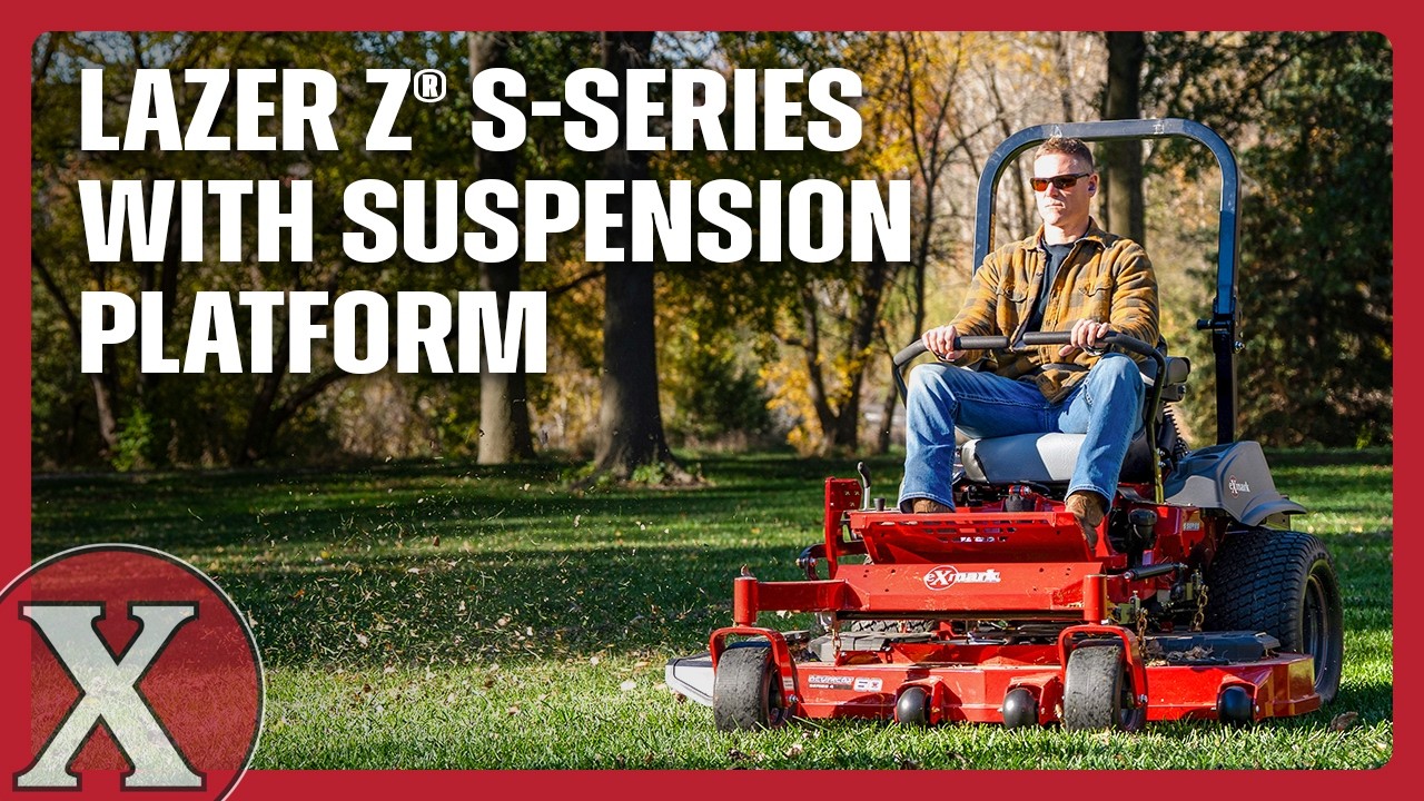 Lazer Z S-Series with Suspension Platform | Exmark - YouTube