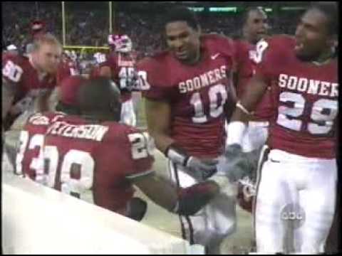 His third touchdown, a 32-yard tackle-breaking run against Colorado, put the finishing touch on OU's 42-3 demolition of the Buffaloes. I did not make this video; I only uploaded it.