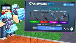 MAX LEVEL ICECRUSHER IN MURDER MYSTERY 2 CHRISTMAS UPDATE!