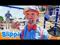 Blippi's Airplane Playground Playday! | Blippi Learns | Learn Colors and Science with Blippi!