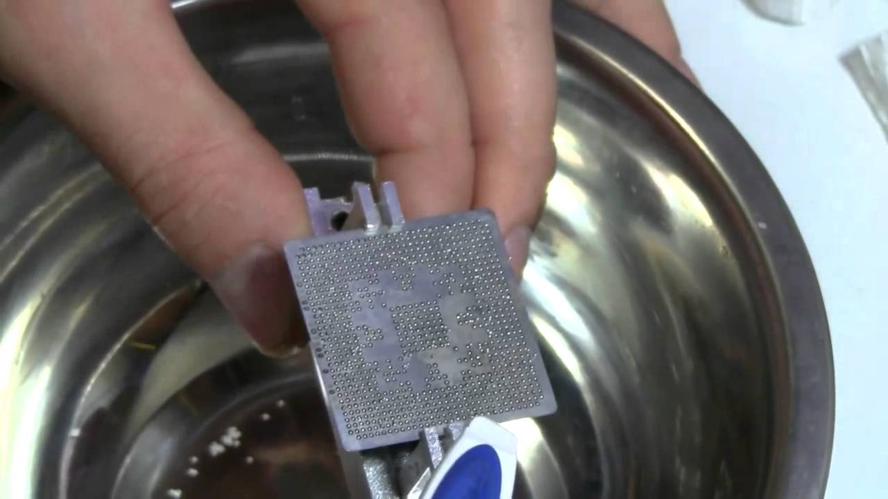 Реболлинг чипа видеокарты ноутбука часть2 - YouTube