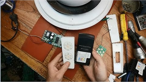Quạt trần inverter không nhận điều khiển.Đã hiểu thêm về bọn sóng RF như này!