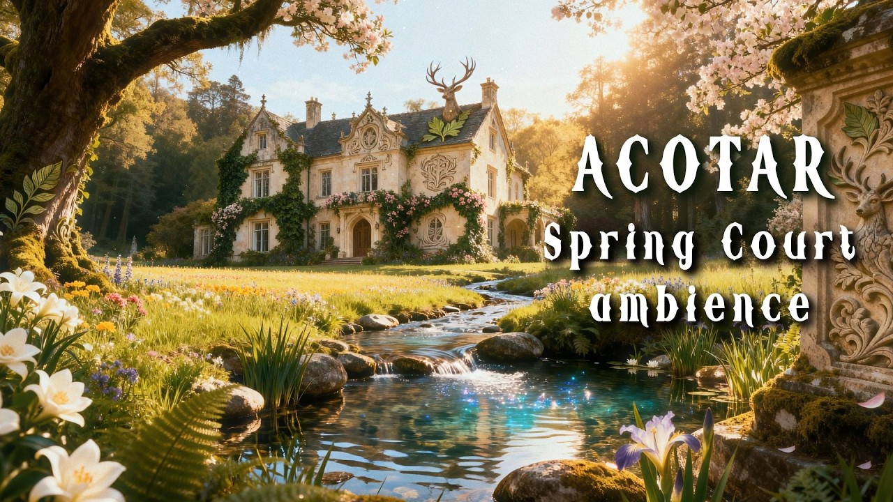 ACOTAR Spring Court Reading Atmosphere | Sunlit Blossoms & Calm Magic