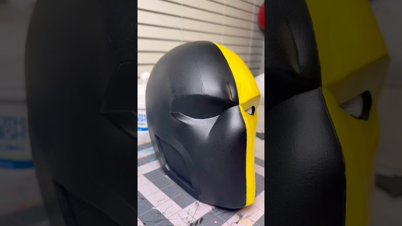Slide Wilson Death Stroke Mask DIY #cosplay #cosplaydiy #propbuilding #cosplayprop #deathstroke