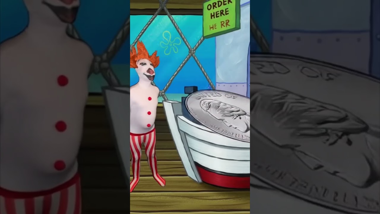 😱 Backrooms Nickledumb visits Squidward Entity at the Krusty Krab!
