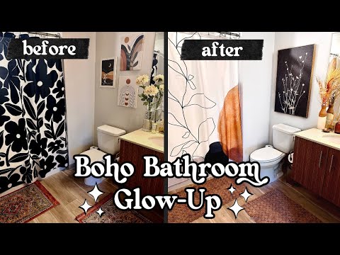 Video: My Apartment Bathroom Decor Gets an Earthy Boho Glow Up ✨