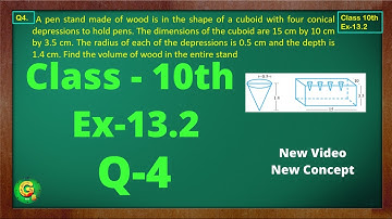 Ex 13.2 Q4 Class10 | Surface Area And Volume | Class10 Math | Class10 Ex 13.2 Q4 | Green Board
