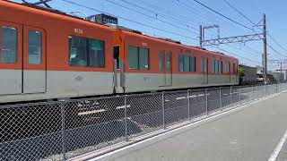 阪神電鉄 8000系 8233F 直通特急 通過(江井ヶ島-中八木にて)