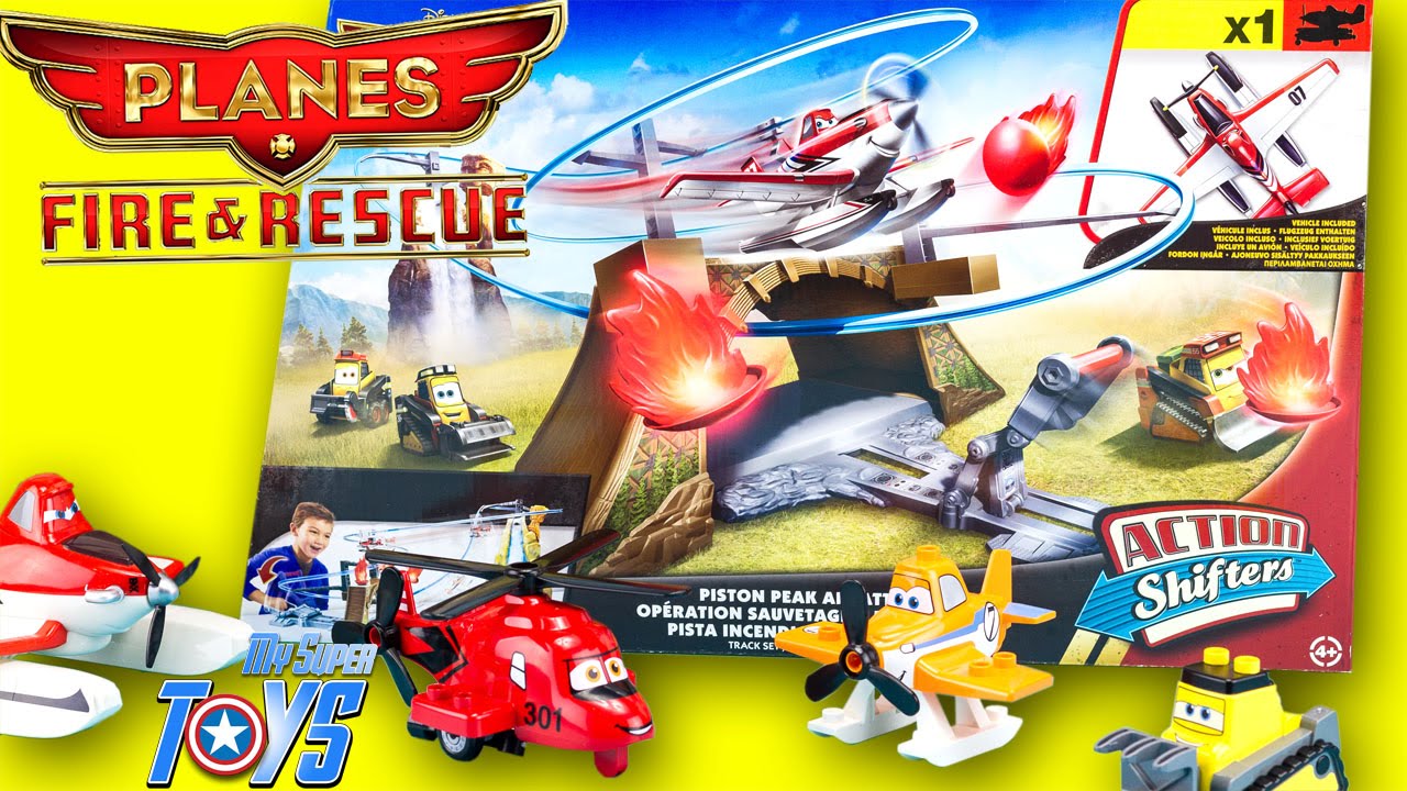 Disney Pixar Planes Piston Peak Air Attack Action Shifters Playset 