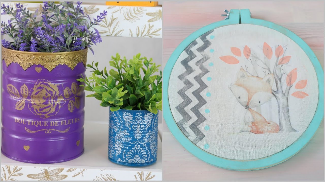 ManosalaObraTv 2019 Programa 42 - Laminas de seda sobre metal - Cuadritos Nórdicos