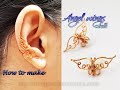 Angel wings earcuff - How to make simple jewelry for Christmas 434