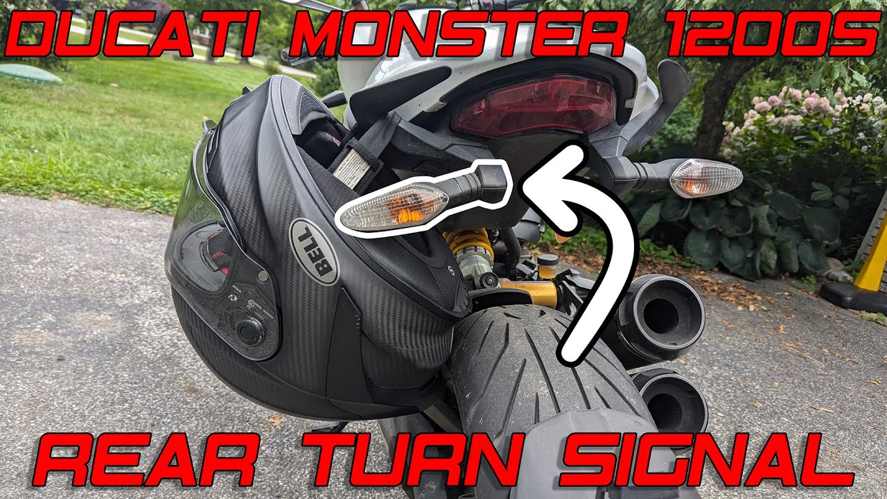 Replacing My Rear Turn Signal on the Ducati Monster 1200S