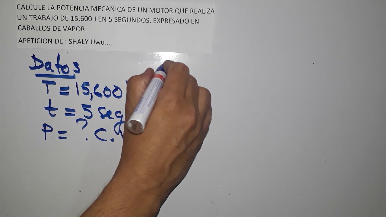 Calcule La Potencia Mec nica De Un Motor Que Realiza Un Trabajo De calcule-la-potencia-mec-nica-de-un-motor-que-realiza-un-trabajo-de