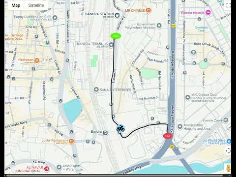 Example of moving marker over GPS coordinates in @angular/google-maps