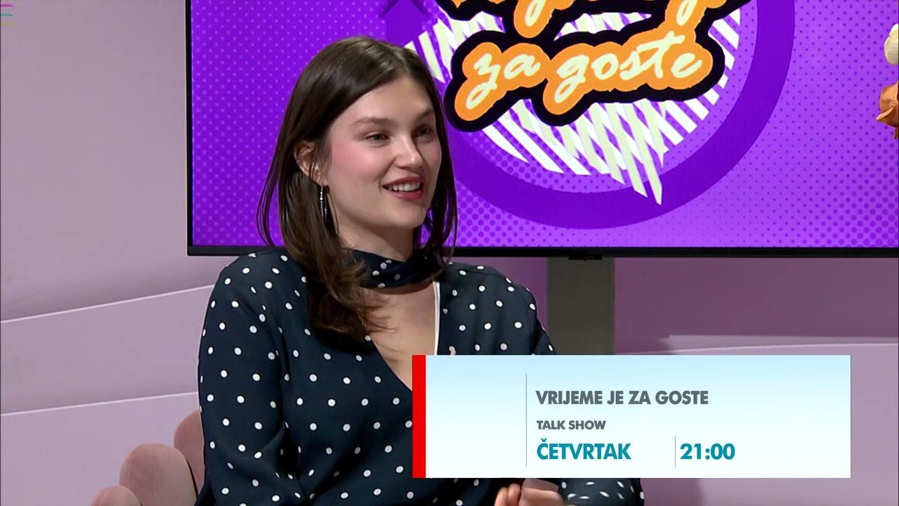 RTV HB | Najava: Vrijeme je za goste - Karmen Obrdalj