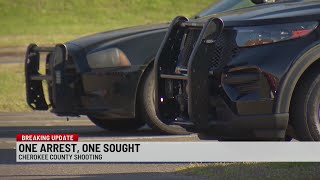 1 arrested, 1 wanted in Cherokee Co. shooting that left 2 injured