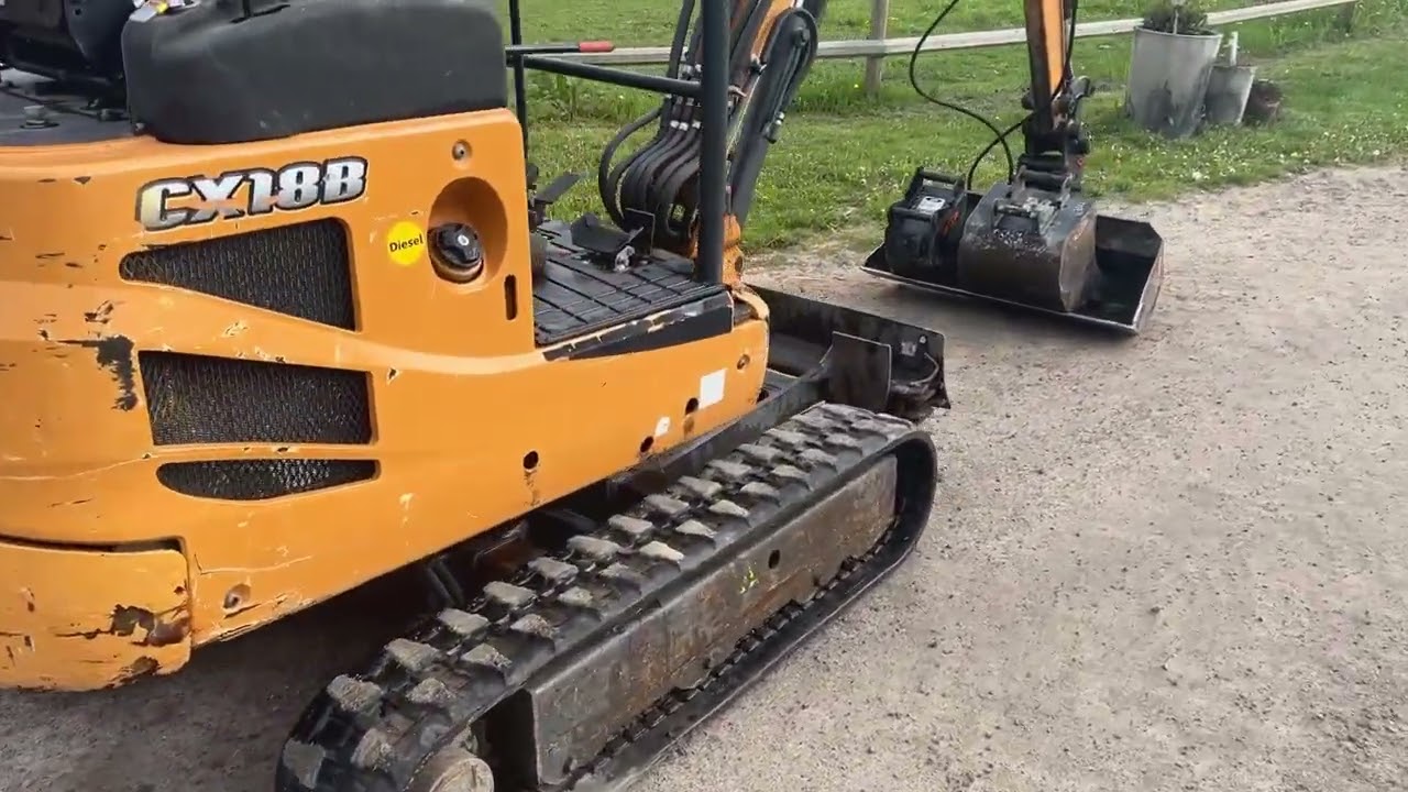 Minigrävare Case CX18B - 3 redskap