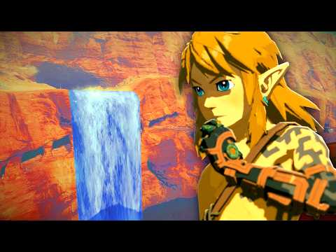 What's Behind The WATERFALL in Gerudo DESERT? (Zelda TotK)