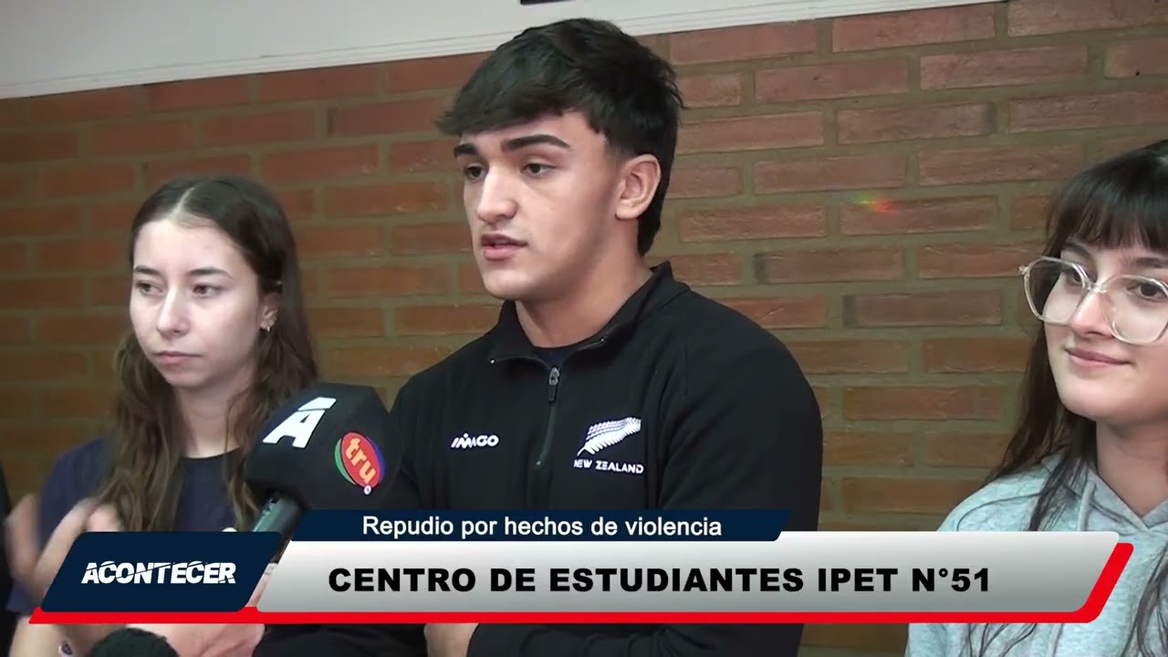 Marcos Juárez: Alumnos del IPET N° 51 repudian hechos de violencia