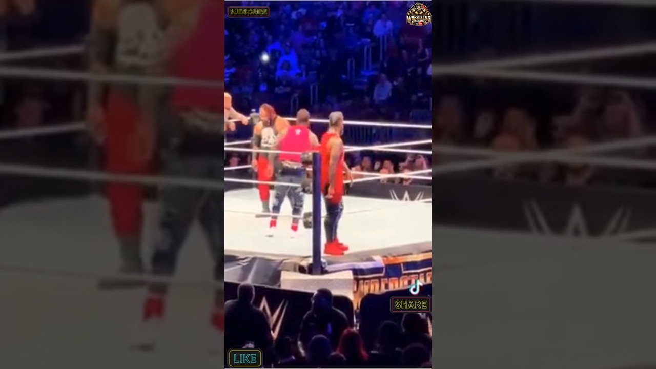 Hilarious moment Jimmy Uso no yeet behind Jey! 