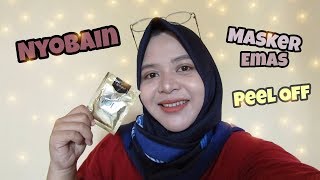 Review Hanasui Peel Off Mask Gold with Peach Extract | Mencerahkan dalam Sekejab