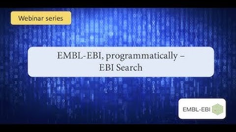 EMBL-EBI, programmatically: EBI search