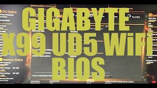GIGABYTE X99 UD5 WiFi BIOS SETTING FOR HACKINTOSH (SUBSCRIBE)