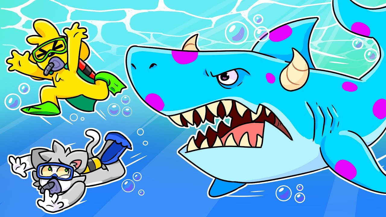 ¡ME COMO a MIKECRACK siendo un TIBURON! 😂🦈🤿 ESCAPAMOS DEL TUBURON GIGANTE