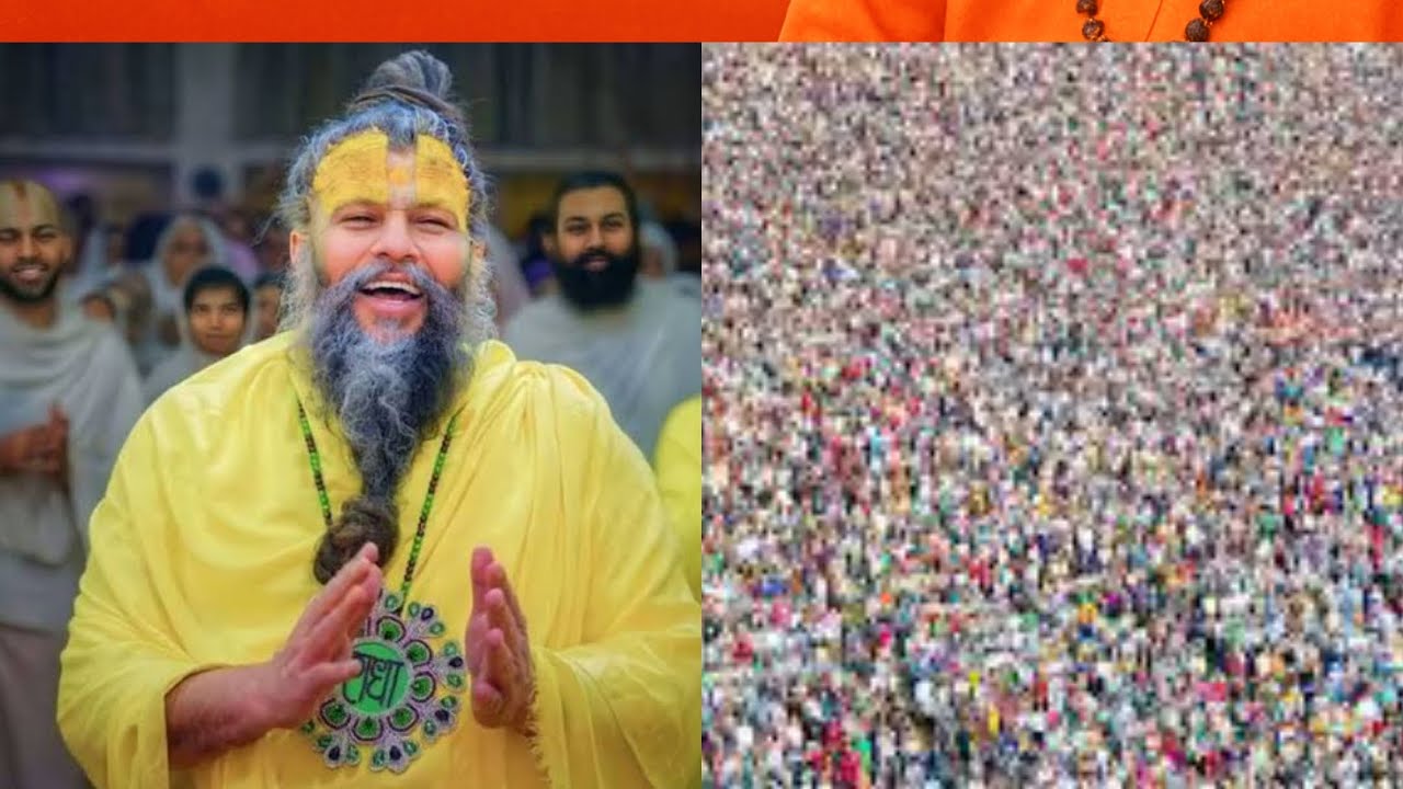 प्रेमानंद जी महाराज की चरण धूलि को पाने को व्याकुल भीड़ –हर चेहरा आशा, भक्ति और आनंद से दमक रहा