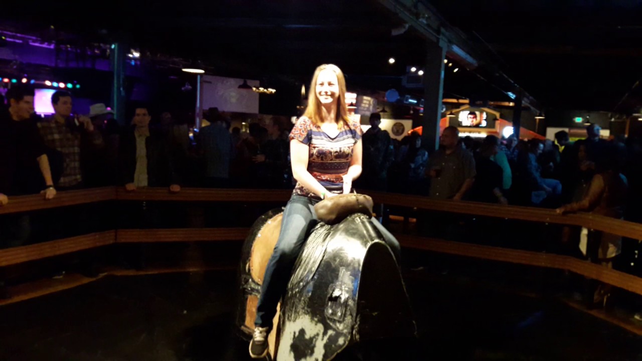 Pretty Smile Lady Riding the Bull - YouTube