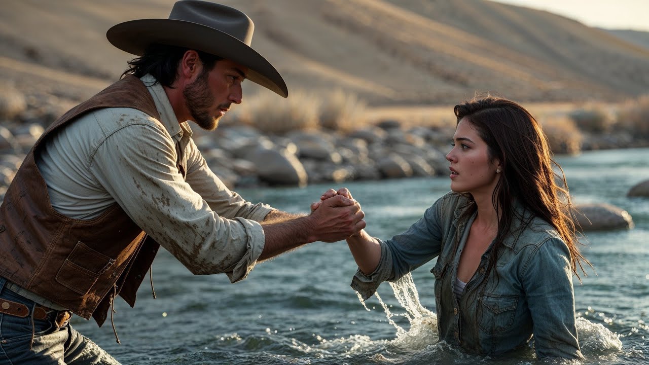 She Tried To End Her Life In The River, The Cowboy Pulled Her Out And Said, “Live With Me Instead”