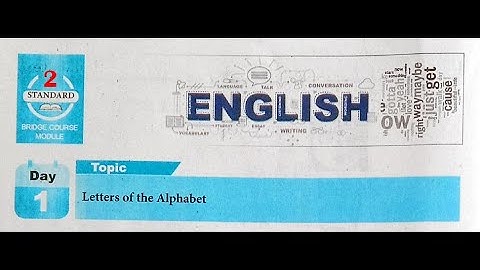 Std 2 - English - Bridge course - Days 8,9,10
