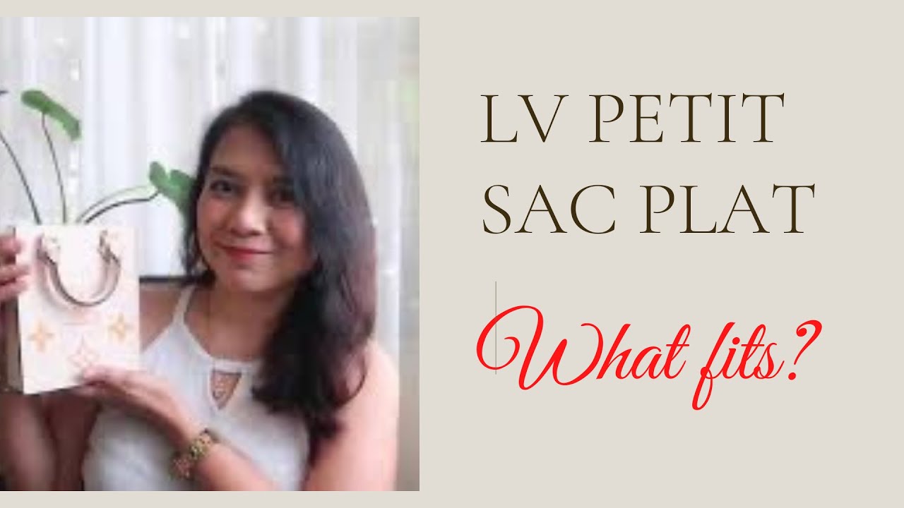 What fits in our Petit Sac Plat?! • • • Louis Vuitton Petit Sac