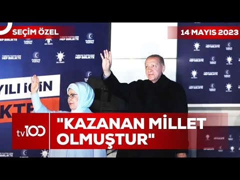 Cumhurbaşkanı Erdoğan'dan Balkon Konuşması | Tv100 Seçim Özel