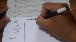 sebuah kolam diisi air dengan sebuah selang yang berdebit 2,5 liter/detik