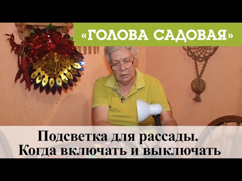 Голова садовая - Подсветка для рассады. Когда включать и выключать