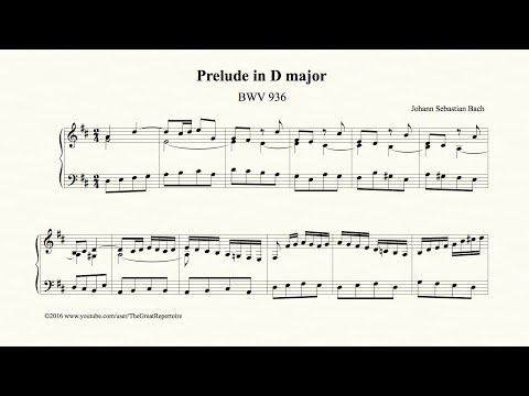 Bach, Prelude in