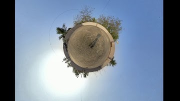 Tiny Planet Climbing Effect / Insta 360  one R Twin Edition