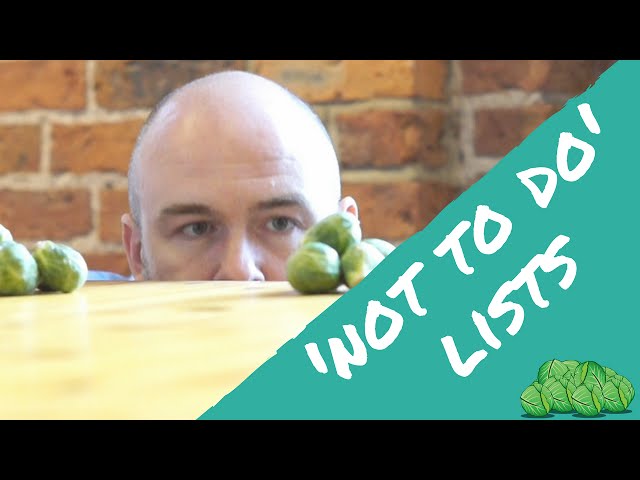 productivity - try a not to do list |daily sprout 11