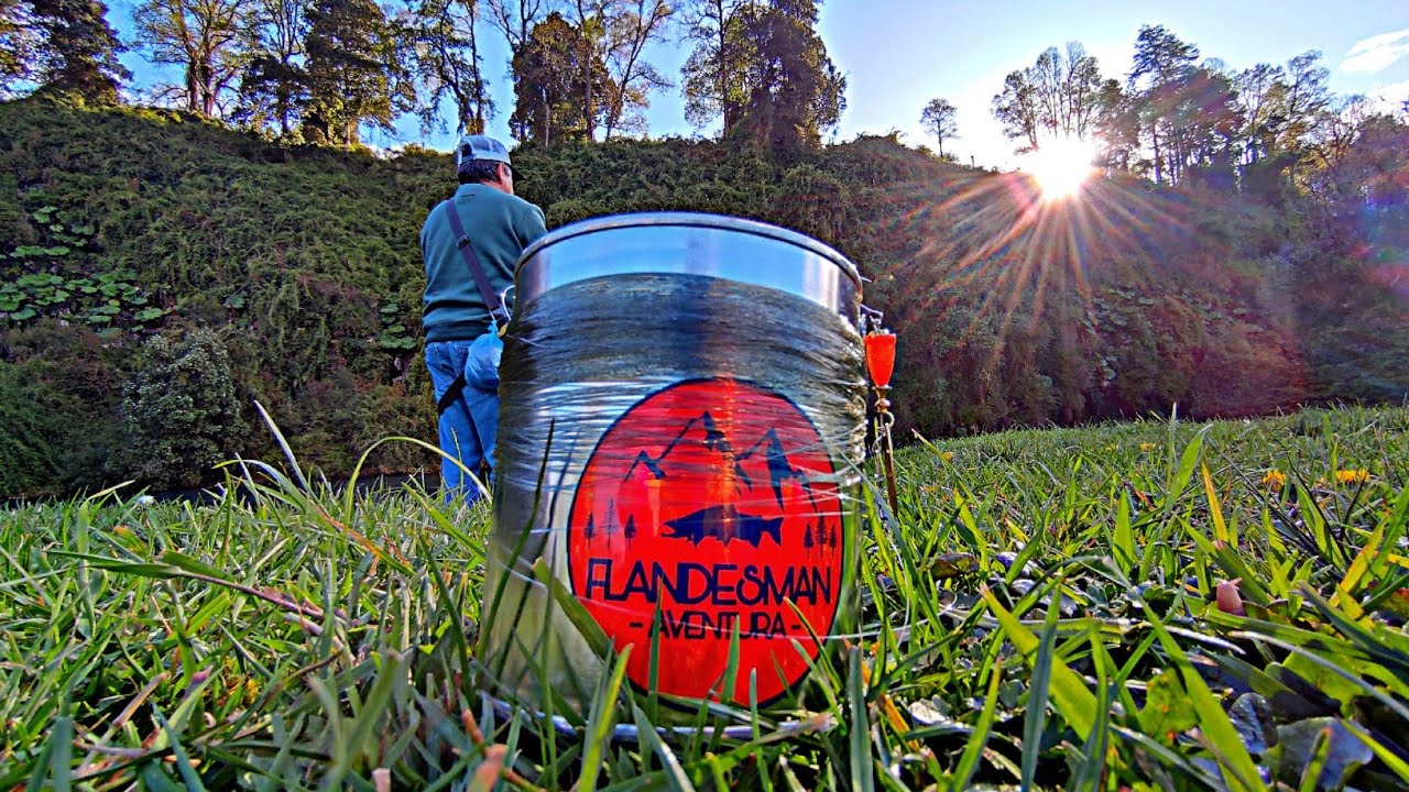 PESCA En Chile, PESCA con TARRO // Truchas // Sur de Chile, Región de los Ríos.