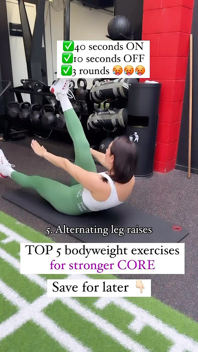 TOP 5 exercises for a stronger core with NO EQUIPMENT #coreworkout #corestrength #abs #abexercises