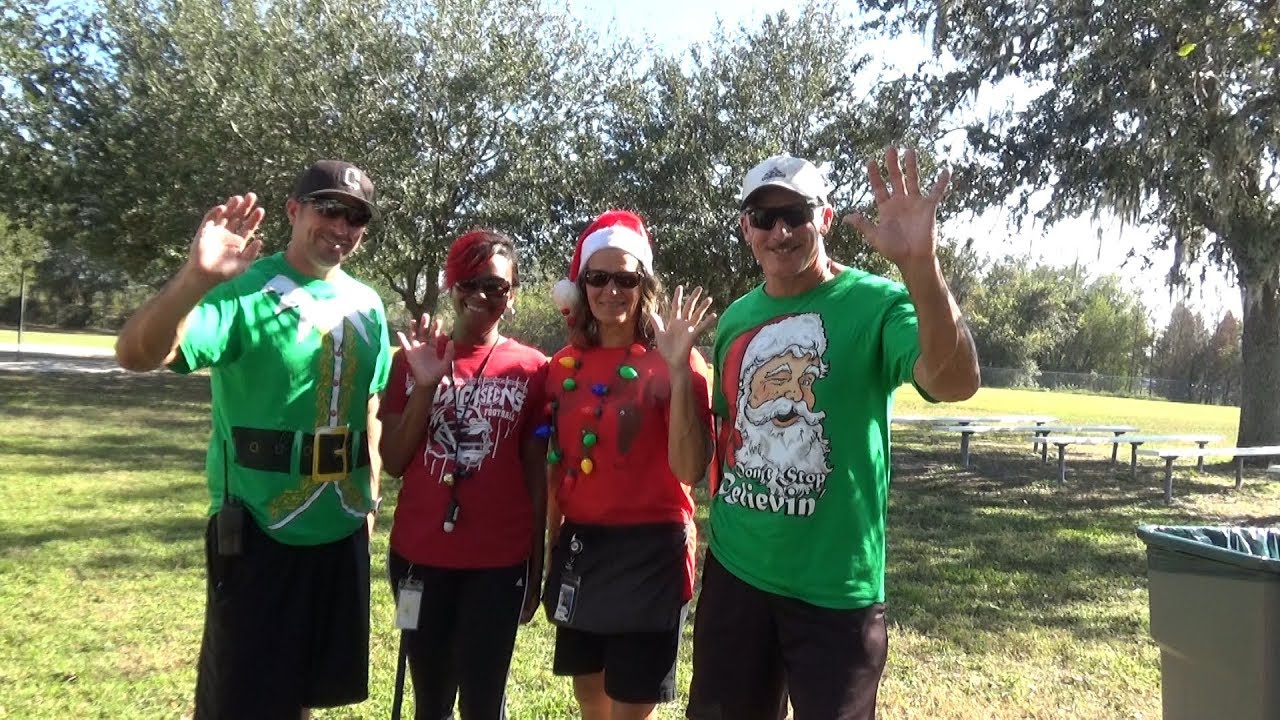 Jingle Bell Jog! Curlew Creek Elementary 2017 YouTube