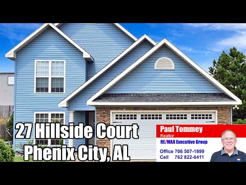27 HILLSIDE COURT, Phenix City, AL home video tour